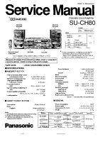 Technics - SUCH-80 - Service manual 